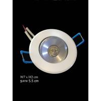 ราคา โคมไฟดาวไลท์โคมไฟตกเเต่งเพดาน LED DOWNLIGHT 3W ขอบขาว แสงขาว (7951467158)