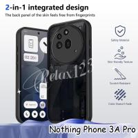ราคา Nothing Phone 3A Pro 5G 2025 ใหม่หรูหราสีดํา Matte Clear เลนส์ป้องกันสําหรับ Nothing โทรศัพท์ 3A 3APro 2A 2APlus 1 ไม่มีอะไร 3A โทรศัพท์ 5G กันกระแทกเคสโทรศัพท์ (41769206365)