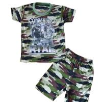 ราคา ชุดทหารเด็ก ชุดเซ็ท 2ชิ้น (เสื้อ + กางเกง) ลายพรางแนวทหาร ดีไซน์เท่ห์สุดๆ (40621898365)