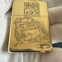 ราคา Zippo Zippo Battle ทองแดงบริสุทธิ์ไฟแช็ก Fine แกะสลักน้ำมันก๊าด Windproof ไฟแช็กเครื่องทหารเสื้อทั่วไป 1 (28186817529)