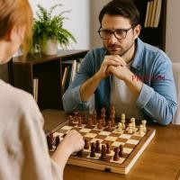 ราคา ของเล่นหมากฮอสหมากรุก เพรสตัน มุมโค้งมน ชุดหมากรุกไม้คลาสสิกแบบดั้งเดิม สากล 2-ใน-1 ไม้เนื้อแข็งคู่ราชินีเกมหมากรุกสากลเกมครอบครัว (56650507756)