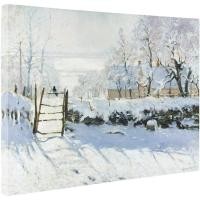 ราคา 1 Piece Poster The Magpie By Claude Monet Painting Reproductions Giclee Canvas Prints Wall Art For Home Decor and Party Gift (24683651485)