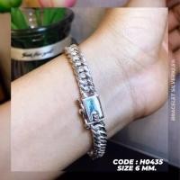 ราคา สร้อยข้อมือเงินแท้92.5% ลายเลส (งานไทย) (8447486745)