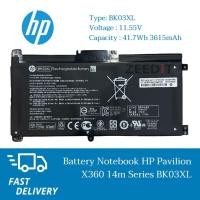 ราคา HP แบตเตอรี่โน๊ตบุ๊ค Battery Notebook HP Pavilion X360 14m Series BK03XL ของแท้ ประกัน 1 ปี (28328973826)