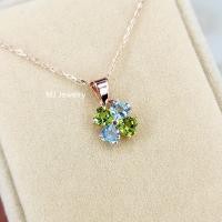ราคา จี้พลอยหัวใจ จี้ใบโคลเวอร์ พลอยแท้ 100% ขนาด 4 มิล จี้เงินแท้ 925 จิวเวลรี่จากจันทบุรี (25550832523)