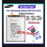 ราคา แบตเตอรี่ แท้ SAMSUNG A02 / A12 / A21s / M02 / EB-BA217ABY / Samsung Galaxy A12 A125F A02 A21s A217F, M12 M127F /5000mAh (27767491345)