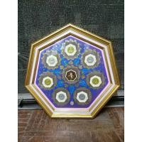 ราคา แสตมป์พระราชพิธีมหามงคลเฉลิมพระชนมพรรษา 7 รอบ 5 ธันวาคม 2554 ใส่กรอบไม้ขอบทอง 2 ชั้นขนาด 14 นิ้ว มีขาตั้งแขวนผนังได้ (22732238204)