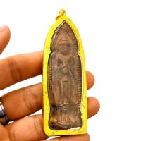 ราคา พระร่วงหลังลายผ้า กรุวัดพระมหาธาตุ เนื้อชินสนิมแดง หนึ่งในสุดยอดพระเบญจภาคี เลี่ยมกรอบทองไมครอน (24164098175)