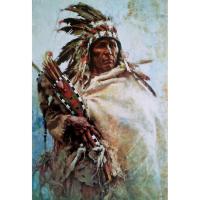 ราคา โปสเตอร์ ภาพวาด อเมริกัน อินเดียแดง Native American Indian POSTER 24”x35” Inch Painting Western V2 (1616744848)