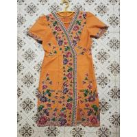 ราคา ชุดเดรสผ้าปาเต๊ะ (มือสอง) (21582413359)