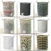 ราคา ถังผ้า ตระกร้าผ้า ใส่ของ พับได้ (1301254312)
