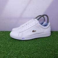 ราคา (37/23 cm) LACOSTE Sneakers ลาคอสมือ2ของแท้ รองเท้าผ้าใบผู้หญิง (24113790659)