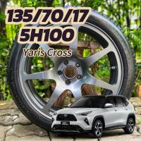 ราคา ล้ออะไหล่ Yaris Cross 5 รู 100 ยางขนาด 135/70/17 สั่งทำพิเศษ ใส่กับ Yaris Cross (26439220288)