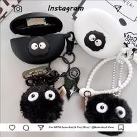 ราคา เหมาะสําหรับ OPPO Enco R4/Air4/4 Pro/3Pro ไร้สายบลูทูธตัดเสียงรบกวนชุดหูฟังชนิดใส่ในหูซิลิโคนป้องกันกรณีสีดําสีขาวภาพเคลื่อนไหวการ์ตูน OnePlus Buds Ace2 กรณีนุ่มกันกระแทก (40968845017)