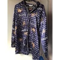 ราคา เสื้อเชิ้ตชุดนอน ผ้าซาตินสีกรมลาย (23486765073)