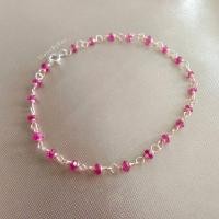 ราคา สร้อยข้อมือลวดดัดพลอยทับทิม(Ruby) (43004882433)