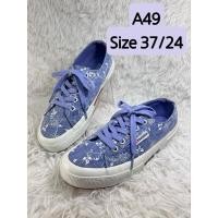 ราคา A49 รองเท้ามือสอง รองเท้าผ้าใบลำลอง แท้ size 37/24 (27407044051)