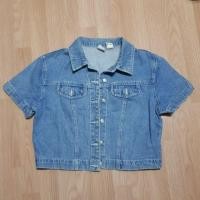 ราคา เสื้อครอปยีนส์ Gap แขนสั้น วินเทจน่ารัก (6838002422)