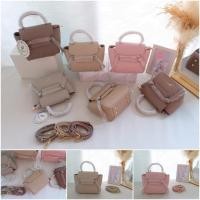 ราคา กระเป๋าถือพร้อมสายยาวCrosbodyหนังพียูลายepsomงานสวยๆ [พร้อมส่งในไทย] No.PP-1553 แบรนด์แท้Pimmy กระเป๋าร้านชิค (23525474439)