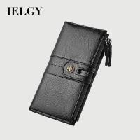ราคา IELGY แฟชั่นกระเป๋าสตางค์ใบยาวผู้ชายแบบใหม่กระเป๋าใส่เหรียญมีซิป (26204373820)
