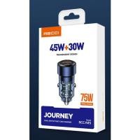 ราคา RECCI FAST CHARGING RCC-N15 USB TYPE C 75W ที่ชาร์จแบตในรถ (56600293529)