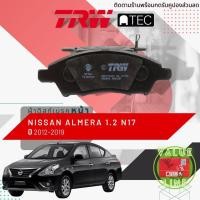 ราคา ✨ลดคูปอง15%ไม่อั้นยอด✨ [TRW Value] ผ้าเบรคหน้า Nissan ALMERA (N17) ปี 2012-2019 TRW ATEC GDB 7742 AT (17764459177)