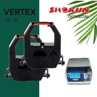 ราคา VERTEX TS-10 ตลับผ้าหมึกเครื่องตอกบัตร สีดำ/แดง ใช้กับเครื่องตอกบัตร เวอร์เทค (แพ็คคู่) VERTEX TS-10 (26480583749)