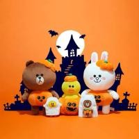 ราคา พร้อมส่ง LINE FRIENDS HALLOWEEN หมีบราวน์ชุดฮาโลวีน (25950021149)
