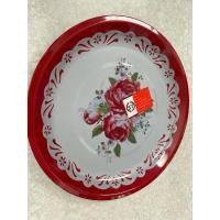 ราคา ถาดลายดอกแนวโบราณ ใส่กระเพราถาด ส้มตำถาด สเต็กถาด (28408409946)