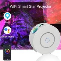 ราคา Tuya Wifi โปรเจคเตอร์โปรเจคเตอร์สีเขียว RGB ควบคุมเสียง Alexa Google (41666018172)