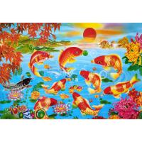 ราคา โปสเตอร์ รูปวาด ปลาคาร์ฟ ปลามงคล ภาพมงคล เสริมฮวงจุ้ย Fancy Carp 鯉 POSTER 24”x35” Inch Fish Koi Kohaku V6 (7648116491)