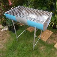 ราคา ถังย่างปิ้งย่าง เตาปิ้งย่าง เตาย่างใหญ่ 100 ลิตร งานดี ~มีรองถ่าน 200 ลิตรก็มี ขายราคาส่ง กว้าง 46 * 80 *90 cm. ส่งเร็ว (6526985846)