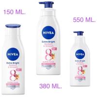 ราคา Nivea Extra Bright Radiant&Smooth Super Food 40x Vitamin C Lotion 150/380/550 ml. (20692950345)