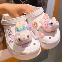 ราคา Ins รองเท้าแตะ ลายการ์ตูน Sanrio Kuromi Melody น่ารัก ถอดออกได้ DIY สําหรับตกแต่งรองเท้า (16597988842)
