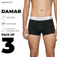 ราคา ซานอะมอร์ซ | กางเกงบ็อกเซอร์แบบยืดหยุ่นสําหรับผู้ชาย - ผ้าฝ้าย | ไซส์ XS - XL | Damar Boxer 3 in 1 - ชุดชั้นในชาย (52600214946)