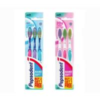 ราคา Pepsodent Nano Soft Nanosoft Clean/Sensitive Soft แปรงสีฟัน แพ็ค 3 ชิ้น (28111388378)