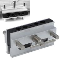 ราคา KKMOON-TH Self Doweling Jig Kit Metric คู่มือการขุดเจาะความกว้างปรับได้ Wth 6 บูชสำหรับรูตรง (40254310094)