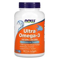 ราคา Now Foods, Ultra Omega-3, 500 EPA/250 DHA, 180 Softgels (2815758001)