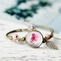 ราคา กำไลข้อมือดอกไม้แห้ง (338858255)