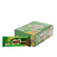 ราคา MILO Choco bar ไมโล ช็อกโกบาร์ ขนมหวานรสช็อกโกแลต 15 กรัม x 24 ห่อ (26974705198)