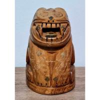 ราคา เสือแกะจากไม้ ขนาด 12 นิ้ว หลวงตาแก่ วัดบางผึ้ง อ.บางปะกง จ.ฉะเชิงเทรา ( รับประกันแท้100℅ ) (27230178723)