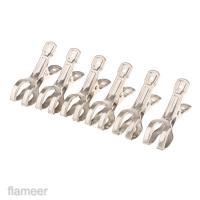 ราคา 6ชิ้นสากลสแตนเลสซักรีด หมุด ที่หนีบผ้าคลิปหนีบกระดาษภาพ (42212864905)