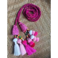 ราคา สายรัดผ้าซิ่น​สายรัดผ้าถุง​ ปอมปอม+พู่ (9912280101)