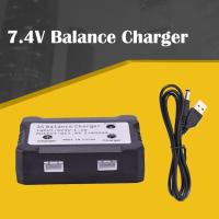 ราคา 2IN1 7.4V 2S 600 mA Lipo แบตเตอรี่ Balance Charger สําหรับ Syma X8C MJX X600 X101 RC ของเล่นแบตเตอรี่ปลั๊กอินพุต DC 5V 1-2A (40575284629)
