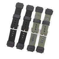 ราคา สายนาฬิกาข้อมือไนล่อนสําหรับ Casio Sgw300 Sgw400H Ae1200 Ae1000W Aqw - 110 Aq - S810 W735H W - S200 (25080146075)
