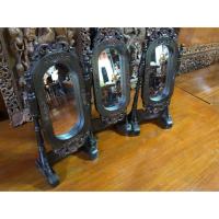 ราคา กระจกโบราณกรอบไม้แกะสลัก (2751003534)