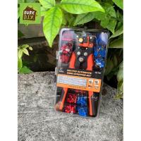 ราคา ของแท้100%ชุดคีมปอก ตัด ย้ำสายไฟและสายเคเบิ้ล คีม 3 in 1 อเนกประสงค์ ปอกสายออโต้ ใช้ย้ำหัวสายไฟ RHINO No746 201 ชิ้น (2905873225)