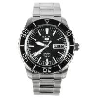 ราคา Seiko Men's Watch Silver/Black Stainless Strap SNZH55J1 (340012586)