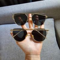 ราคา แว่นกันแดด GAMT Fashion Cat Eye Women Men Brand Design Retro Sunglasses Lens Black Frame Gold. (455779985)