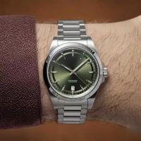 ราคา นาฬิกาผู้ชายใหม่ Happy Series Automatic Mechanical Comcas สายเหล็กกีฬานาฬิกาผู้ชาย (40267670611)